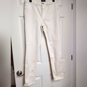Chico's So Slimming Cream/Oatmeal Jeans Small/0.5